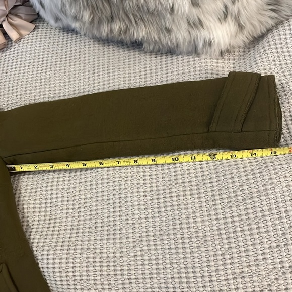 Jenni’s New York Army Military Green Double Breasted Fitted Trench Pea Coat - Picture 13 of 15